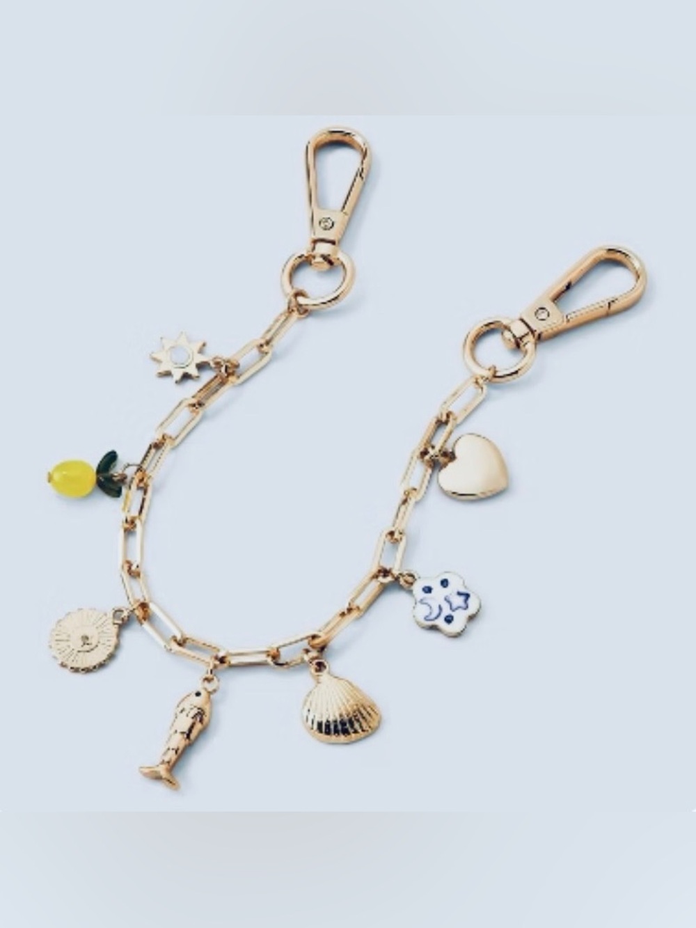 Art Class Coastal Chain Bag Charm/Key Chain NEW